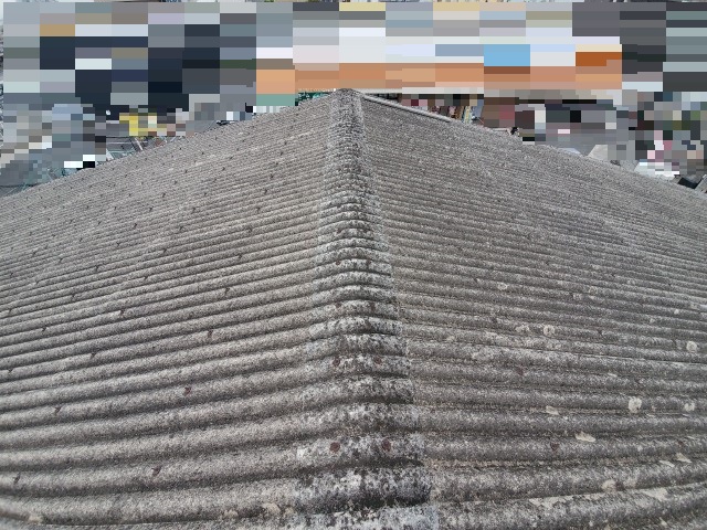 波型スレート（大波）　屋根塗装前